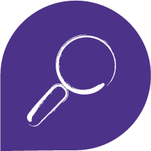 search and browse past oracle or tarot reading icon